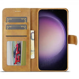 Lc.Imeeke Samsung Galaxy A56 Etui med Kortlomme Stativfunktion Lysebrun