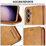 Lc.Imeeke Samsung Galaxy A56 Etui med Kortlomme Stativfunktion Lysebrun