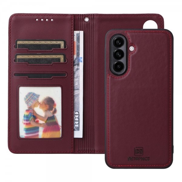 Betopnice Samsung Galaxy A56 Etui med Aftageligt Cover 005 Rød