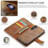 Dg.Ming Samsung Galaxy A56 Etui med Aftagelig Skal Brun