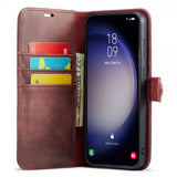 Dg.Ming Samsung Galaxy A56 Etui med Aftageligt Cover Rød