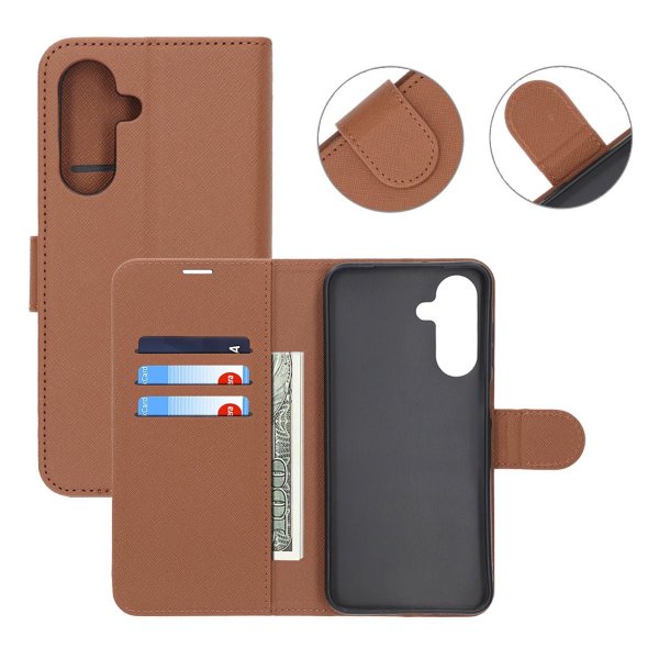 Samsung Galaxy A56 Etui med Støttefunktion Brun