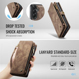 CaseMe Samsung Galaxy A57 Etui 008 Series Aftagelig Skal Brun