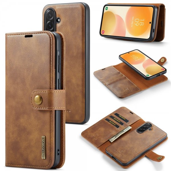 Dg.Ming Samsung Galaxy A57 Etui med Aftagelig Skal Brun