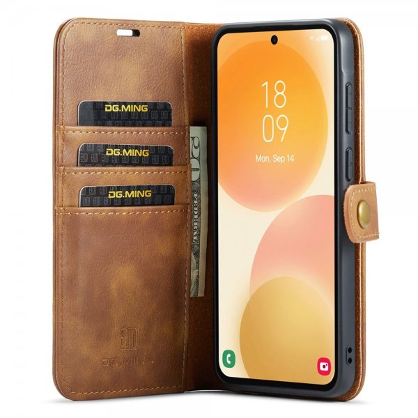Dg.Ming Samsung Galaxy A57 Etui med Aftagelig Skal Brun