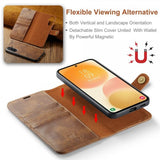 Dg.Ming Samsung Galaxy A57 Etui med Aftagelig Skal Brun