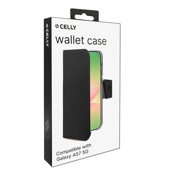 Celly Samsung Galaxy A57 Etui Wally Wallet Case Sort