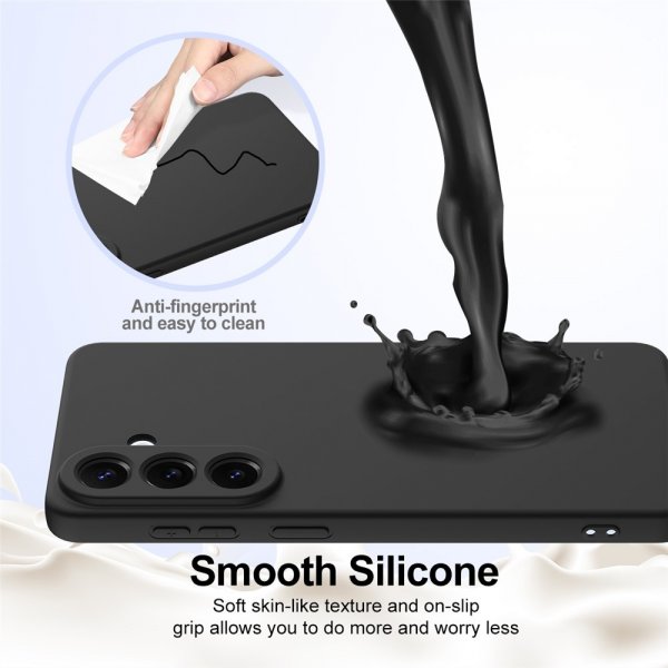 Samsung Galaxy A57 Cover med rem Silikone MagSafe Sort