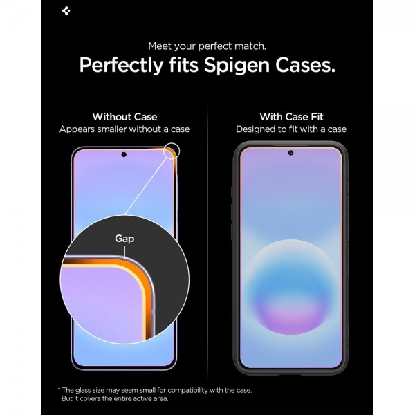 Spigen Samsung Galaxy A57 Skærmbeskyttelse GLAS.tR EZ Fit Pro 2-pak