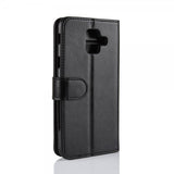 Samsung Galaxy A6 2018 Pungcover Kortlommer Sort