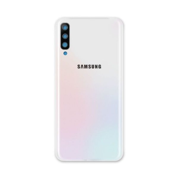 Samsung Galaxy A70 Bagcover - Hvid