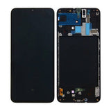 Samsung Galaxy A70 Skærm med LCD Display - Sort