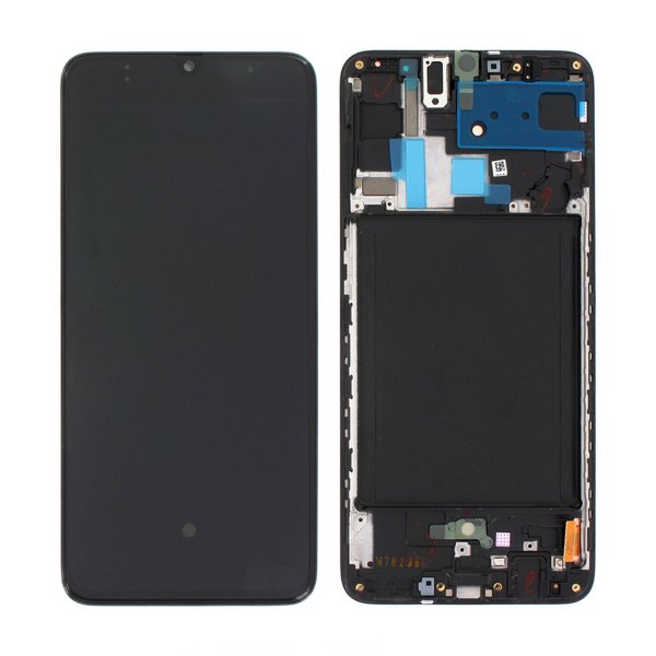 Samsung Galaxy A70 (SM-A705F) LCD Skærm med Display Original - Sort