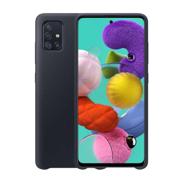 Samsung Galaxy A71 Cover Silikone Sort