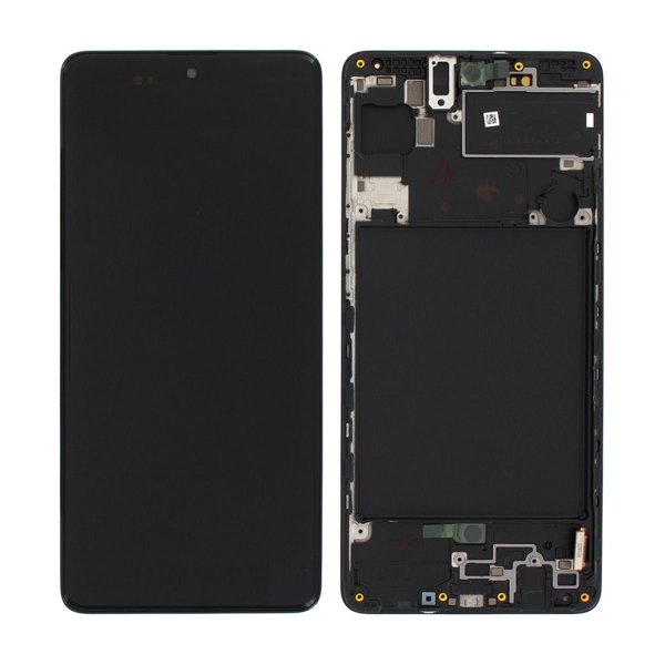 Samsung Galaxy A71 (SM-A715F) LCD Skærm med Display Original - Sort