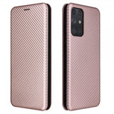Samsung Galaxy A72 Cover Kulfibertekstur Rosaguld