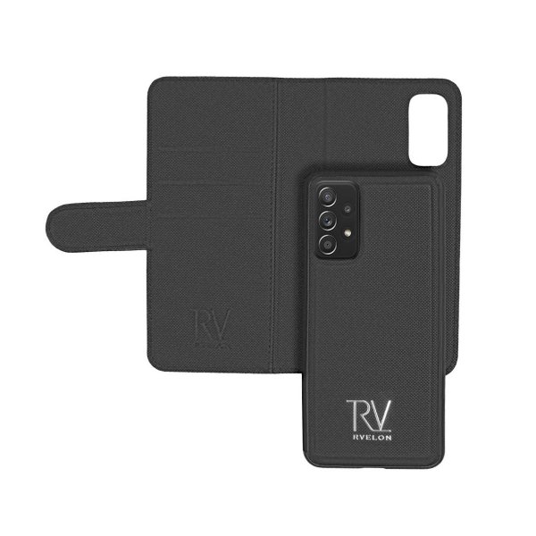 Rvelon Samsung Galaxy A72 Etui Magnetisk Aftageligt Cover Sort