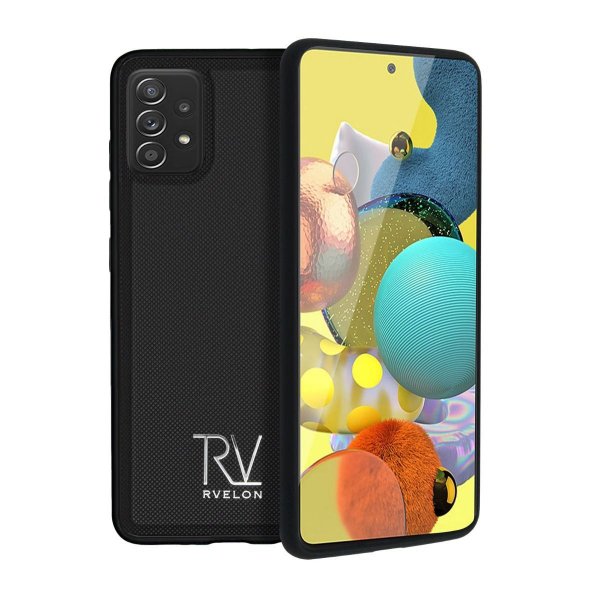 Rvelon Samsung Galaxy A72 Etui Magnetisk Aftageligt Cover Sort