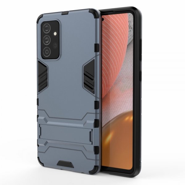 Samsung Galaxy A72 Cover Armor Stativfunktion Blå