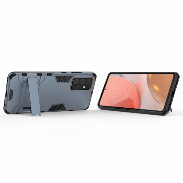 Samsung Galaxy A72 Cover Armor Stativfunktion Blå