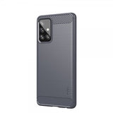 Mofi Samsung Galaxy A72 Cover Børstet Kulfibertekstur Grå