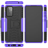 Samsung Galaxy A72 Cover Dækmønster Stativfunktion Lilla