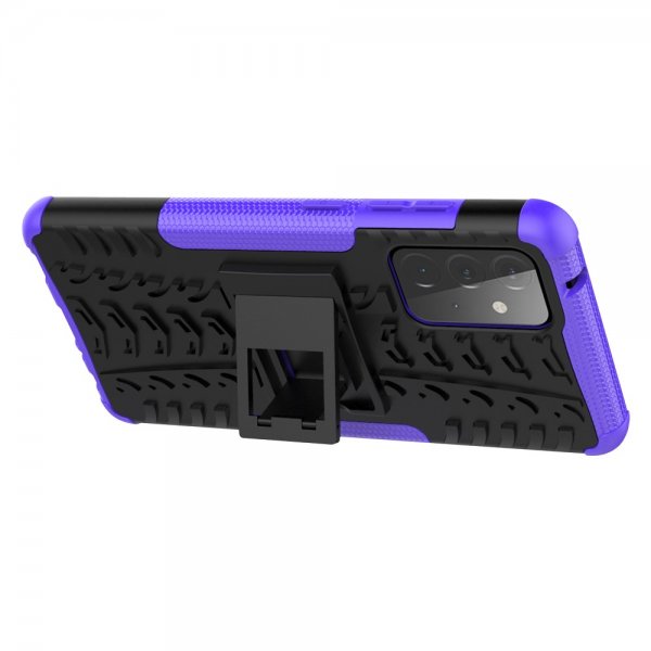 Samsung Galaxy A72 Cover Dækmønster Stativfunktion Lilla
