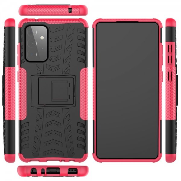 Samsung Galaxy A72 Cover Dækmønster Standfunktion Rosa