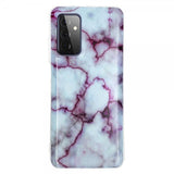 Samsung Galaxy A72 Cover Marmor Grå Lilla