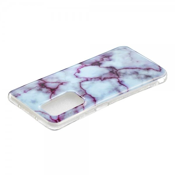 Samsung Galaxy A72 Cover Marmor Grå Lilla