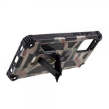 Samsung Galaxy A72 Cover med Metalplade Standerfunktion Camouflage Grøn