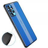 Samsung Galaxy A72 Cover med Metalplade Blå
