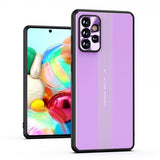 Samsung Galaxy A72 Cover med Metalplade Lilla