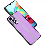 Samsung Galaxy A72 Cover med Metalplade Lilla