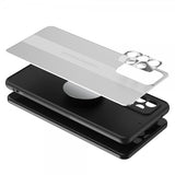 Samsung Galaxy A72 Cover med Metalplade Sølv