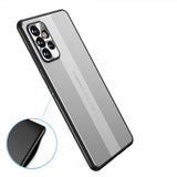 Samsung Galaxy A72 Cover med Metalplade Sølv