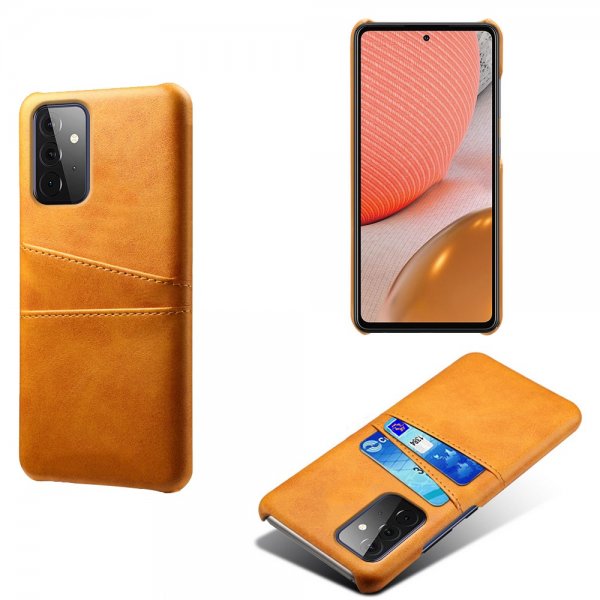 Samsung Galaxy A72 Cover To Kortlommer Orange