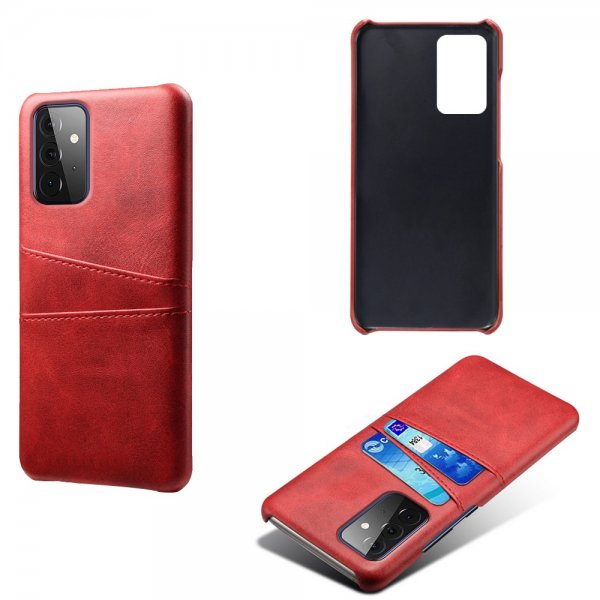 Samsung Galaxy A72 Cover To Kortlommer Rød