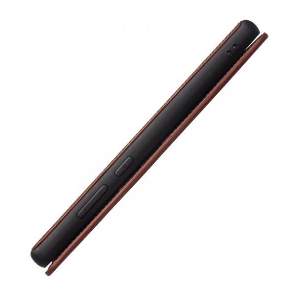 Qialino Samsung Galaxy Note 20 Ultra Flip Cover Ægte Læder Brun