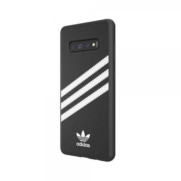 Adidas Samsung Galaxy S10 Plus Cover OR 3-Stripes Snap Case SS19 Sort Hvid