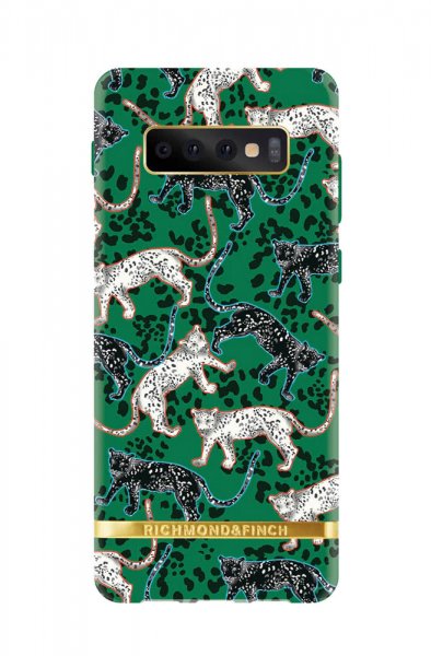 Richmond & Finch Samsung Galaxy S10 Cover Green Leopard