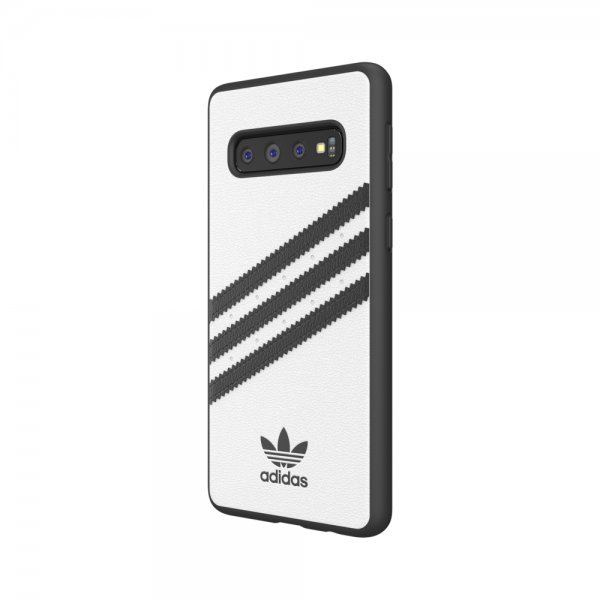 Adidas Samsung Galaxy S10 Cover OR Moulded Case PU SS19 Hvid Sort