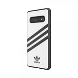 Adidas Samsung Galaxy S10 Cover OR Moulded Case PU SS19 Hvid Sort