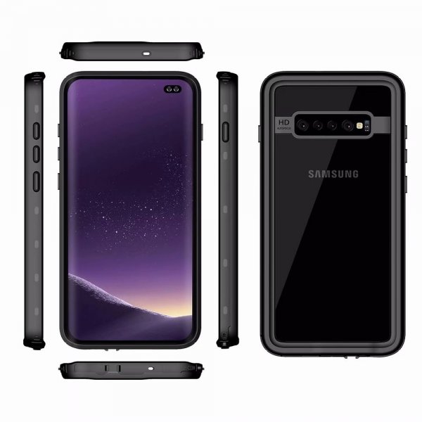 Redpepper Samsung Galaxy S10 Cover Vandafvisende IP68 Sort