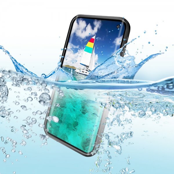 Redpepper Samsung Galaxy S10 Cover Vandafvisende IP68 Sort
