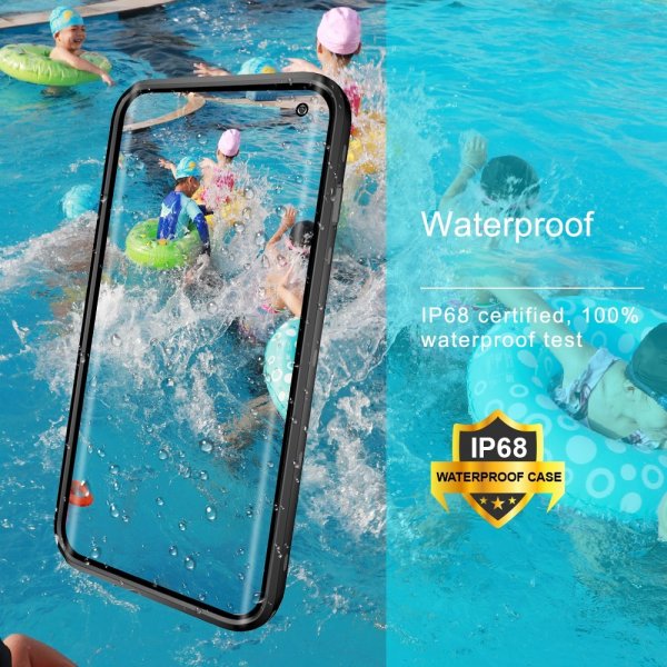 Redpepper Samsung Galaxy S10 Cover Vandafvisende IP68 Sort