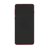 Samsung Galaxy S10 (SM-G973F) Skærm med LCD Display Original - Rød