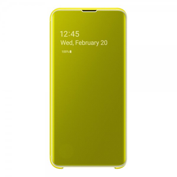 Samsung Original Galaxy S10E Cover Clear View Cover Gul