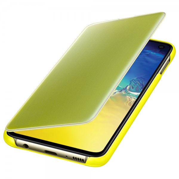 Samsung Original Galaxy S10E Cover Clear View Cover Gul