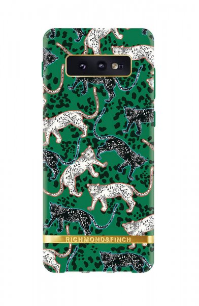 Richmond & Finch Samsung Galaxy S10E Cover Green Leopard
